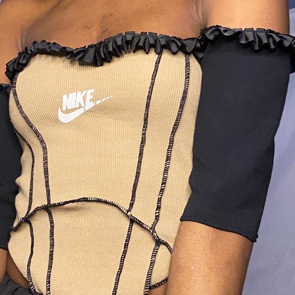 Nike Reworked off the shoulder top